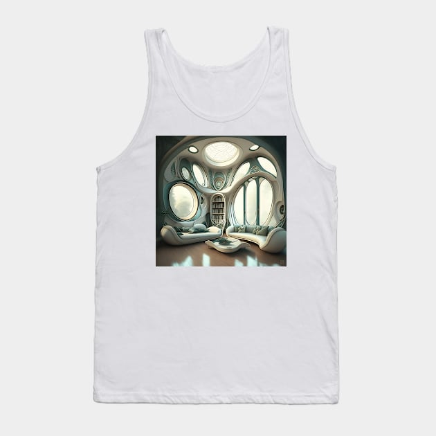 [AI Art] My future living room, Art Nouveau Style Tank Top by Sissely